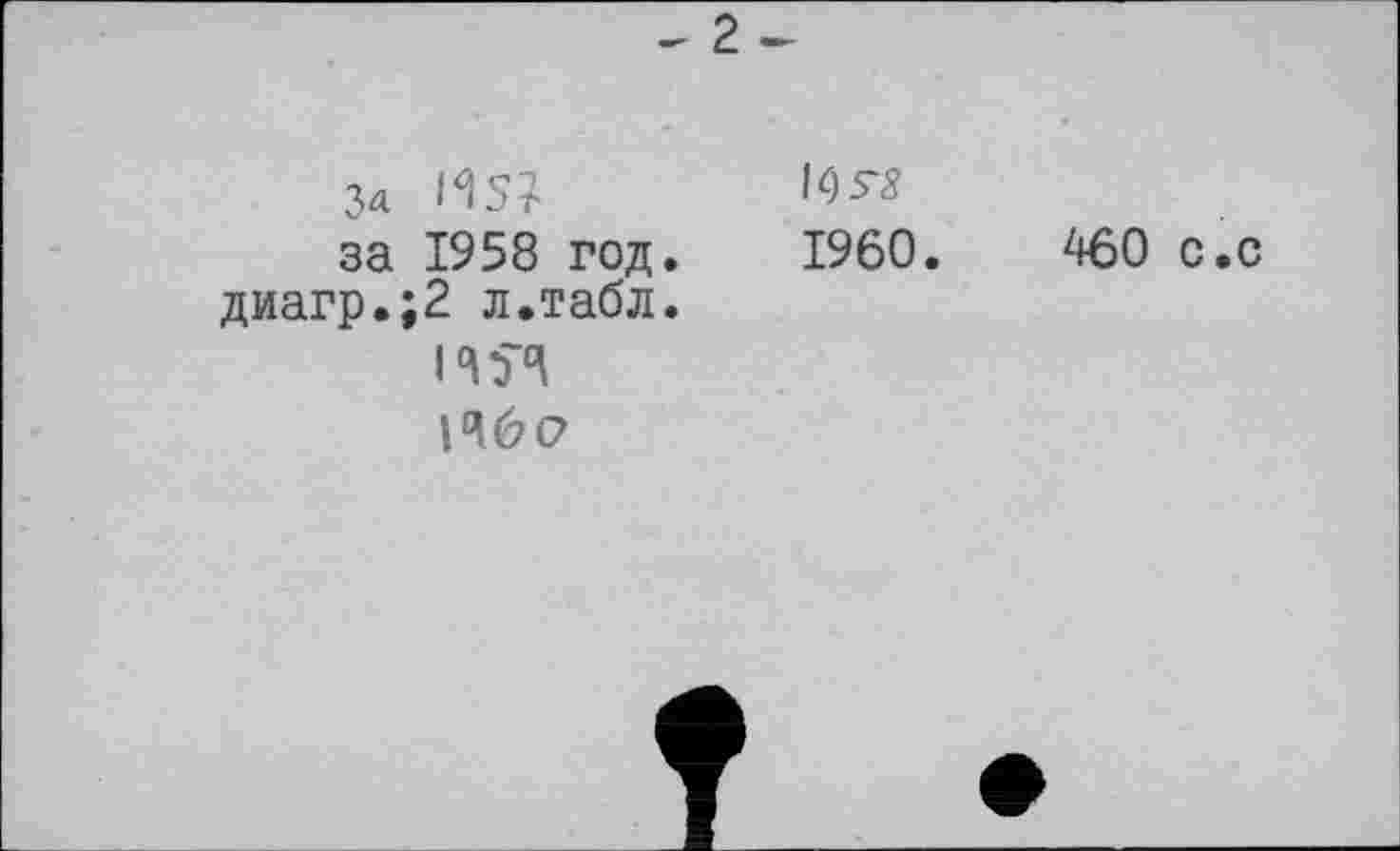 ﻿За HS?
за 1958 год. диагр.;2 л.табл.
ИЯ
Ибо
IQS'#
I960.
460 с.с